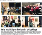 'Volle bak bij Open Podium in 't Clockhuys' - Zie harenerweekblad.nl